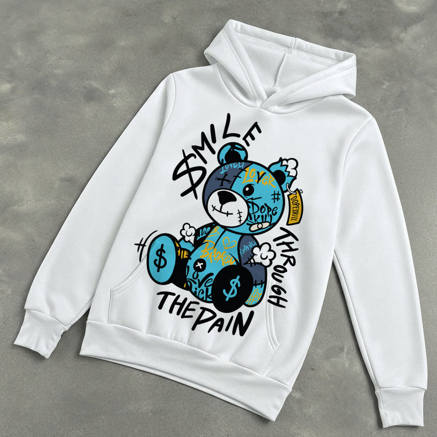 Gamma 11s DopeSkill Hoodie Sweatshirt Smile Through The Pain Graphic