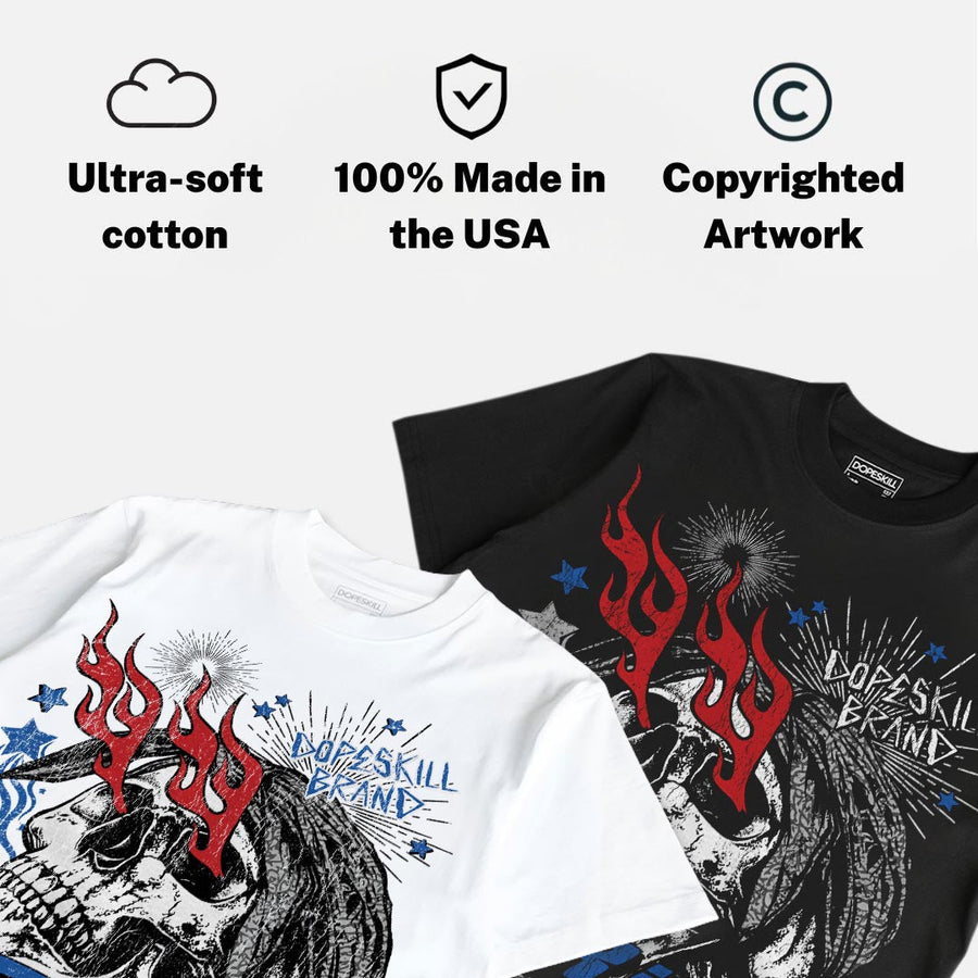 “True Blue” 3s DopeSkill T-Shirt Drip Season Graphic