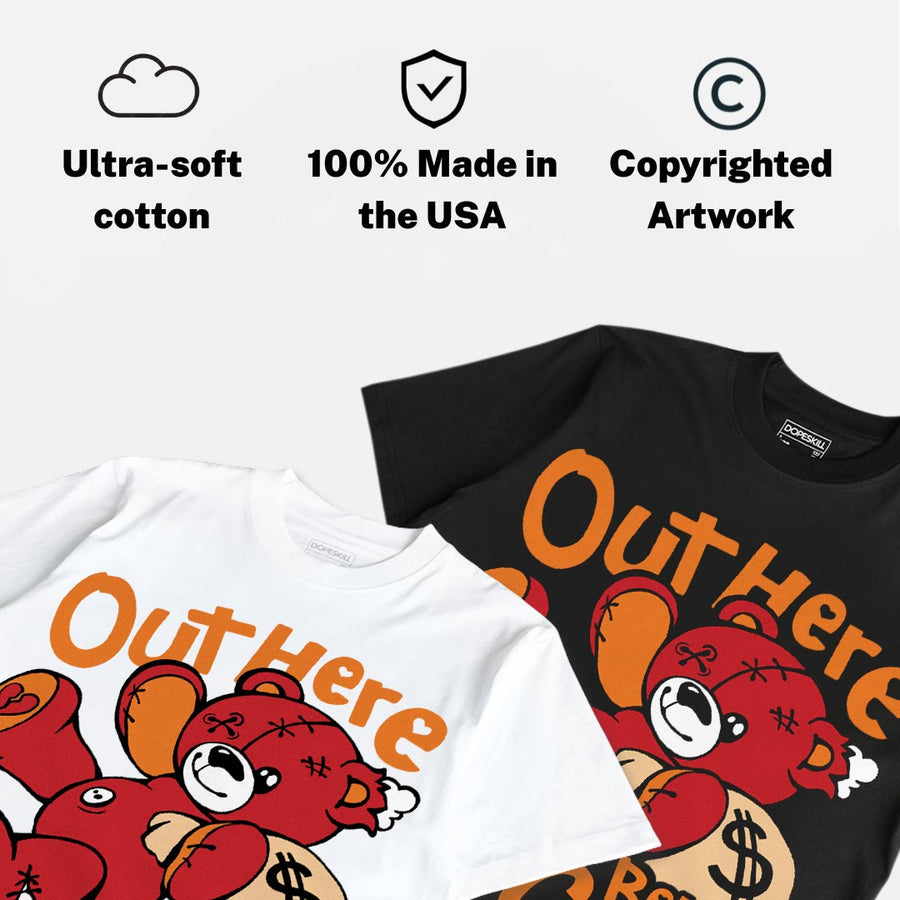 Sunset 5s DopeSkill T-Shirt Out Here Being Cute Graphic