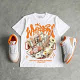 'Orange Citrus' 3s DopeSkill T-Shirt Whippin Graphic