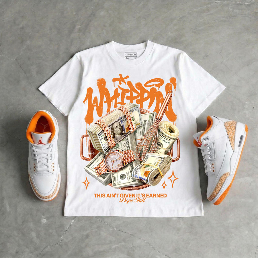'Orange Citrus' 3s DopeSkill T-Shirt Whippin Graphic