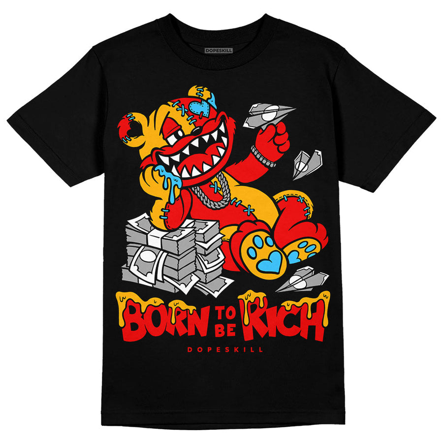 Red Collection DopeSkill T-Shirt Born To Be Rich Graphic