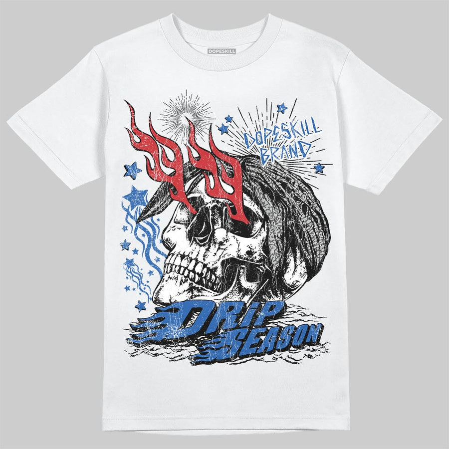 “True Blue” 3s DopeSkill T-Shirt Drip Season Graphic