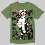 Olive Collection DopeSkill T-Shirt Built Different Graphic