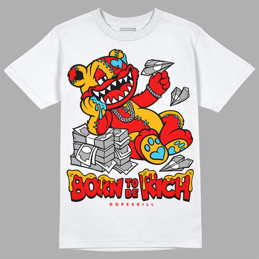 Red Collection DopeSkill T-Shirt Born To Be Rich Graphic