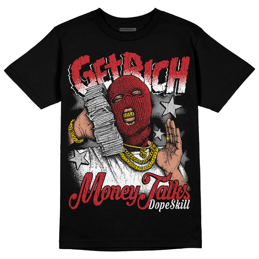 Red Taxi 12s DopeSkill T-Shirt Get Rich Graphic