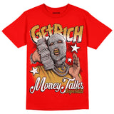 Red Collection DopeSkill Red T-shirt Get Rich Graphic