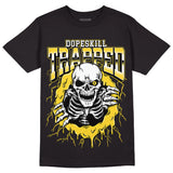 Black Tour Yellow AJ 4 Thunder DopeSkill T-Shirt Trapped Halloween Graphic