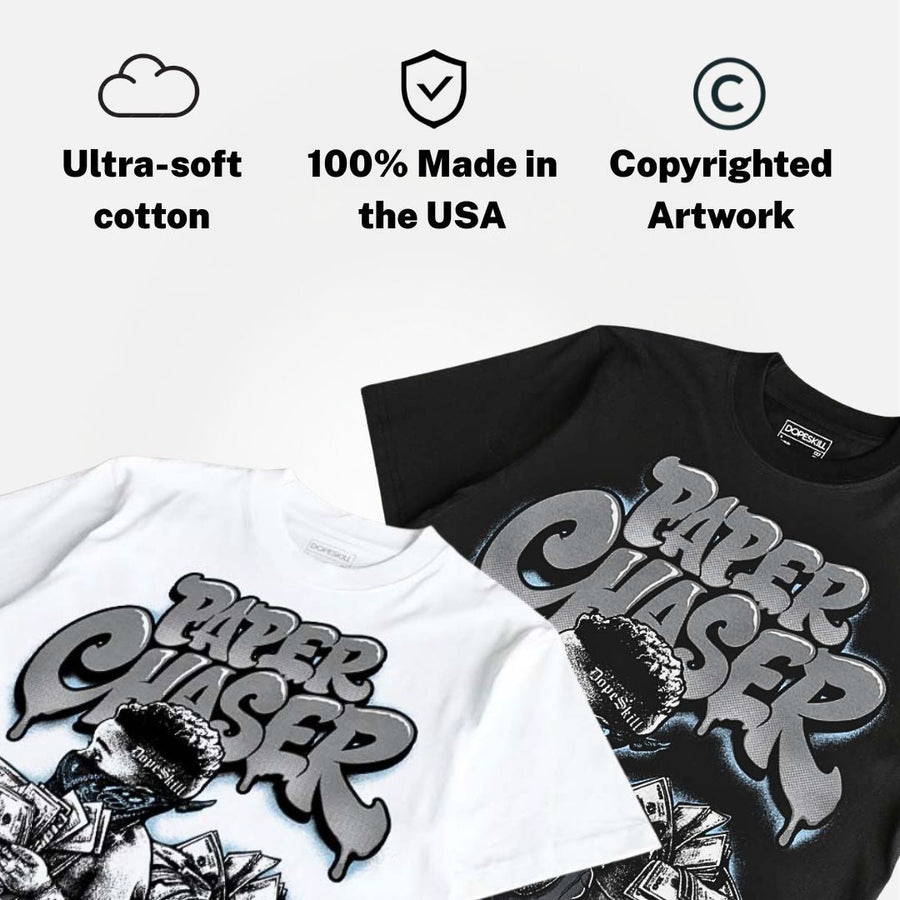 Wolf Grey 5s DopeSkill T-Shirt Paper Chaser Boy Graphic