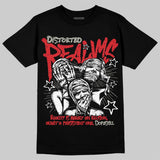 Fire Red 3s DopeSkill T-Shirt Distorted Realms Graphic