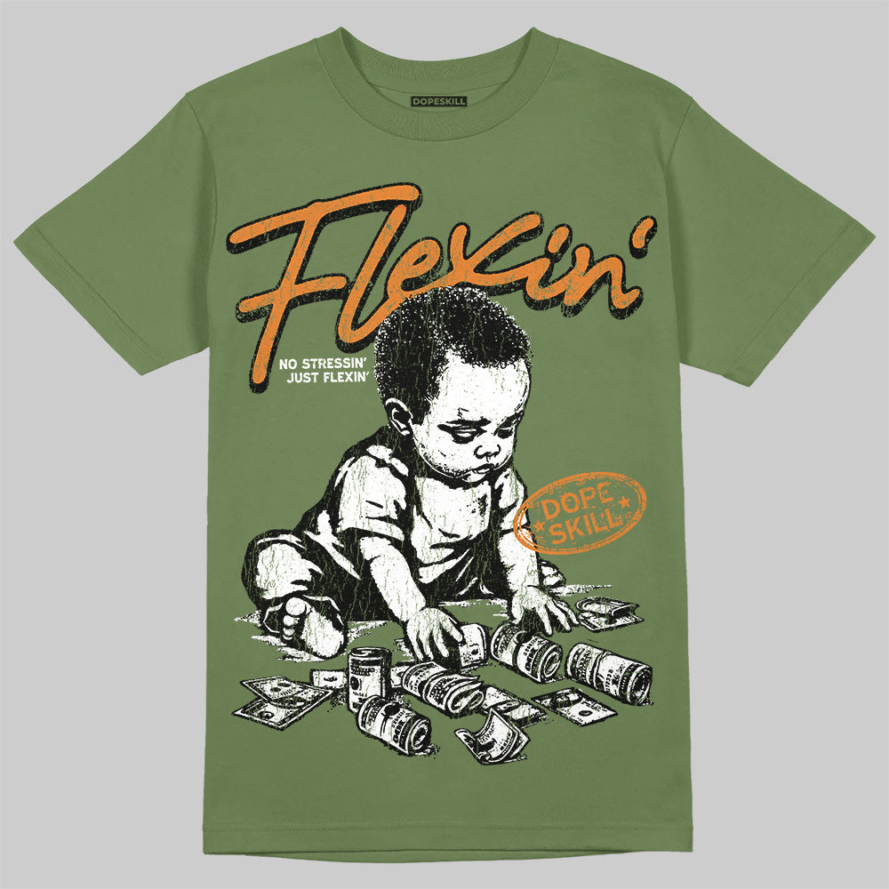 Olive Collection DopeSkill T-Shirt Flexin' Graphic
