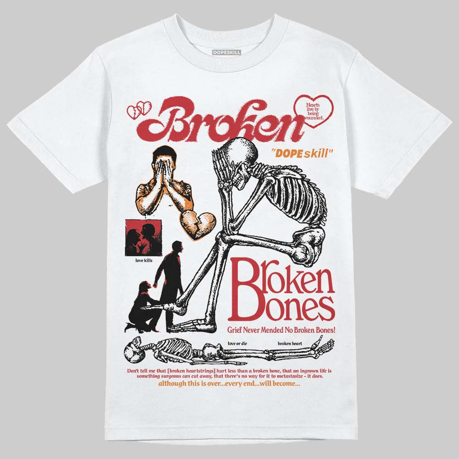 Sunset 5s DopeSkill T-Shirt Broken Bones Graphic