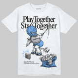 Black University Blue 5s DopeSkill T-Shirt Play together, Stay together Graphic