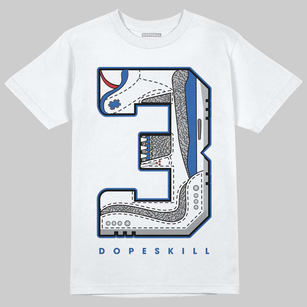 “True Blue” 3s DopeSkill T-Shirt No.3 Graphic