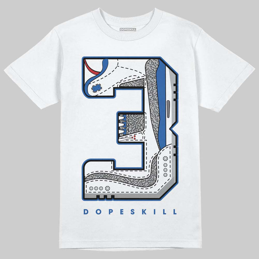 “True Blue” 3s DopeSkill T-Shirt No.3 Graphic