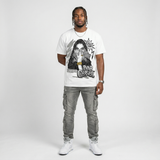 White Metallic 5s DopeSkill T-Shirt NPC Graphic