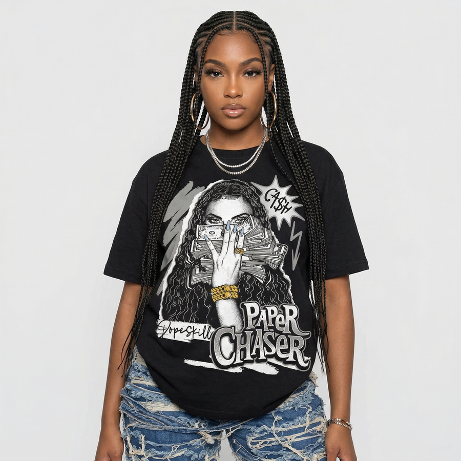White Metallic 5s DopeSkill T-Shirt NPC Graphic
