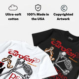 Sunset 5s DopeSkill T-Shirt Broken Bones Graphic