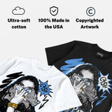 Black University Blue 5s DopeSkill T-Shirt NPC Graphic