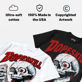 Cherry 11s DopeSkill Oversize Print T-Shirt Built From Nothing Graphic