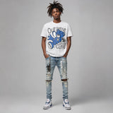“True Blue” 3s DopeSkill T-Shirt Out Here Being Cute Graphic