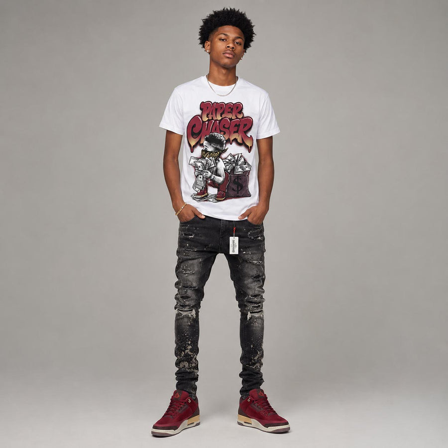 “Bin 23” 3s DopeSkill T-Shirt Paper Chaser Boy Graphic