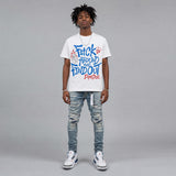 “True Blue” 3s DopeSkill T-Shirt F#ck Around And Find Out Graphic