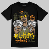 Olive 'All Hustle No Luck' DopeSkill Graphic T-Shirt