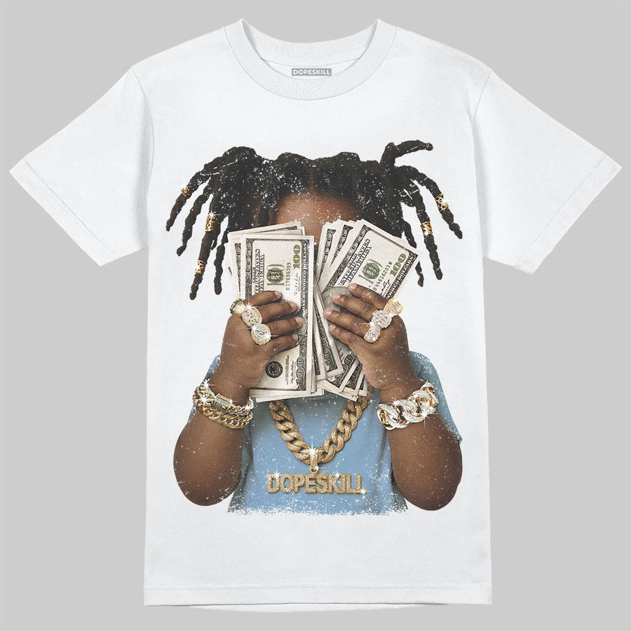 Powder Blue 9s DopeSkill T-Shirt Rich Youth Graphic