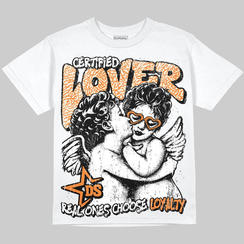 'Orange Citrus' 3s DopeSkill Oversize Print T-Shirt Real Ones Choose Loyalty Graphic