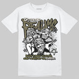 Medium Olive 3s DopeSkill T-Shirt Distorted Realms Graphic