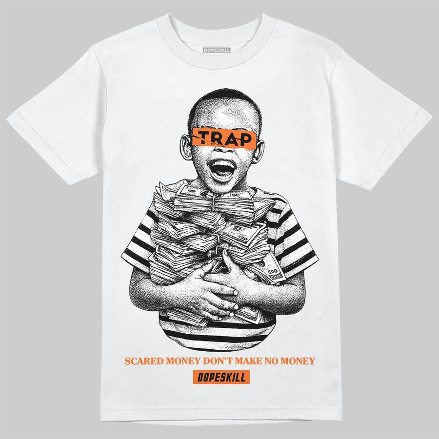 Orange 'Scared Money Don't Make No Money' DopeSkill Graphic T-Shirt