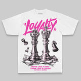 Pink Oversize Print 'Loyalty' DopeSkill Graphic T-shirt
