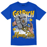 Royal Blue Collection DopeSkill Royal Blue T-shirt Get Rich Graphic