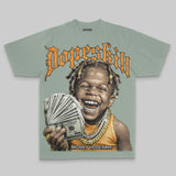 Money Loves Me Oversize Print DopeSkill T-shirt