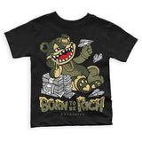 Craft Olive 4s DopeSkill Toddler Kids T-shirt Born To Be Rich Graphic