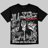 White Cement 4s Oversize Print 'No Money No Lust' DopeSkill Graphic T-shirt