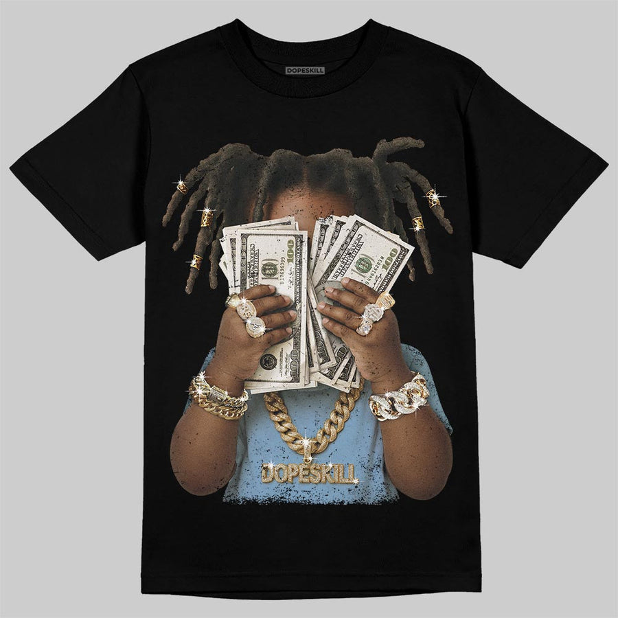 Powder Blue 9s DopeSkill T-Shirt Rich Youth Graphic