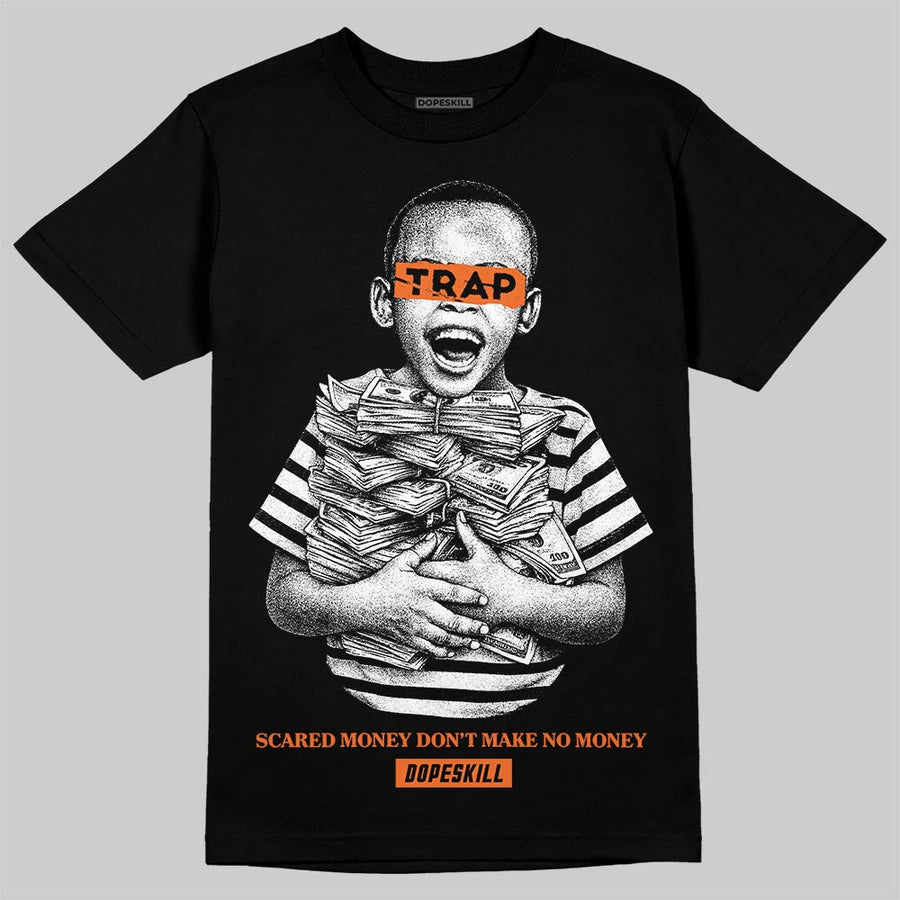 Orange 'Scared Money Don't Make No Money' DopeSkill Graphic T-Shirt