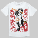 Sunset 5s DopeSkill T-Shirt Built Different Graphic