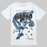 Black University Blue 5s DopeSkill T-Shirt Nevermind Graphic
