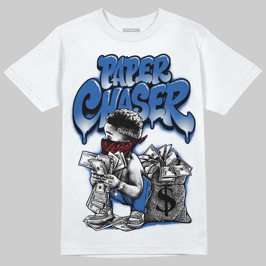“True Blue” 3s DopeSkill T-Shirt Paper Chaser Boy Graphic