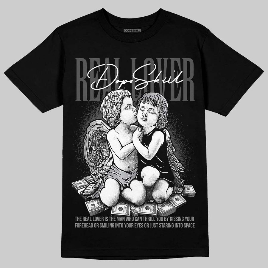 TD Black Patent 11s DopeSkill T-Shirt Real Lover Graphic
