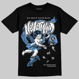 Black University Blue 5s DopeSkill T-Shirt Nevermind Graphic