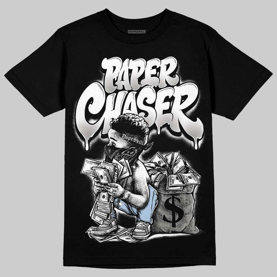 White Metallic 5s DopeSkill T-Shirt Paper Chaser Boy Graphic
