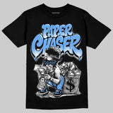 Black University Blue 5s DopeSkill T-Shirt Paper Chaser Boy Graphic