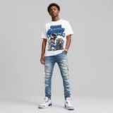 “True Blue” 3s DopeSkill T-Shirt Paper Chaser Boy Graphic
