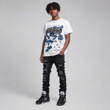 Black University Blue 5s DopeSkill T-Shirt Nevermind Graphic