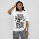 White Metallic 5s DopeSkill T-Shirt Paper Chaser Boy Graphic