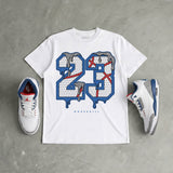 “True Blue” 3s DopeSkill T-Shirt No.23 Graphic